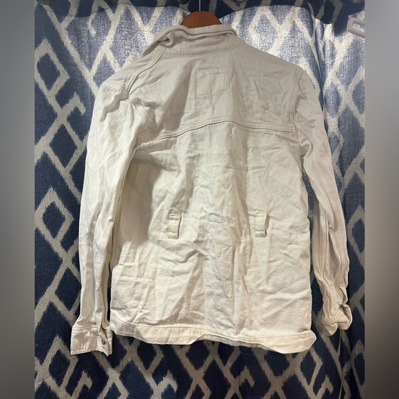 Abercrombie & Fitch White Denim Jacket Size M - Picture 5 of 5